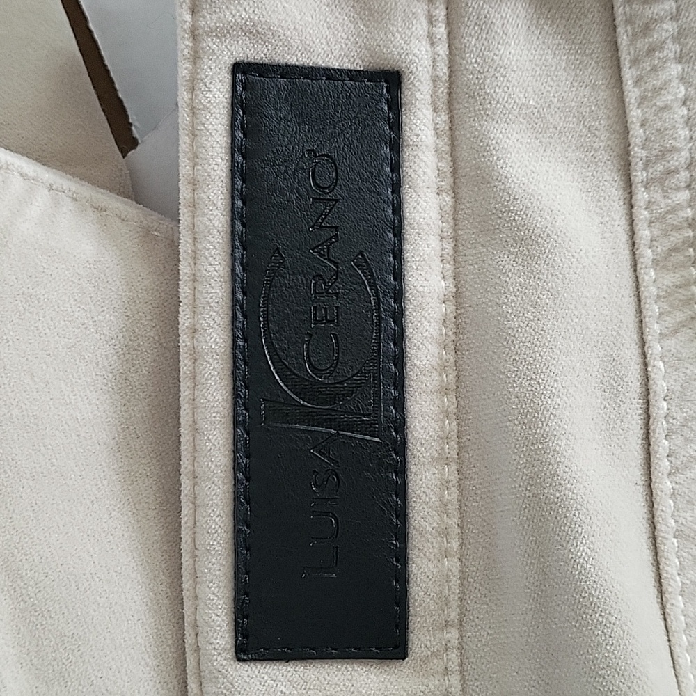 NWT! Luisa Cerano Skinny Velvet Pants - Picture 7 of 11